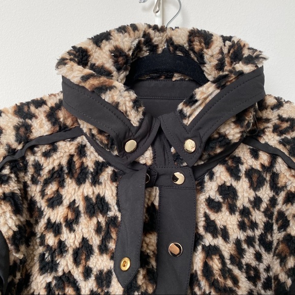 Veronica Beard Anita leopard teddy bomber jacket XL - Picture 7 of 12